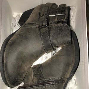 Grey ankle boots